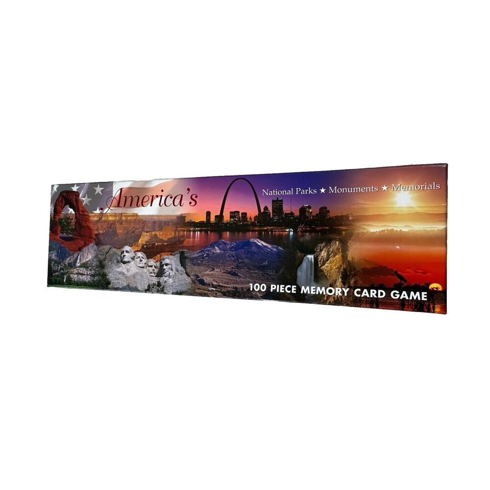 America's National Parks Monuments Memorials 60 Piece Memory Card Game 100 Cards
